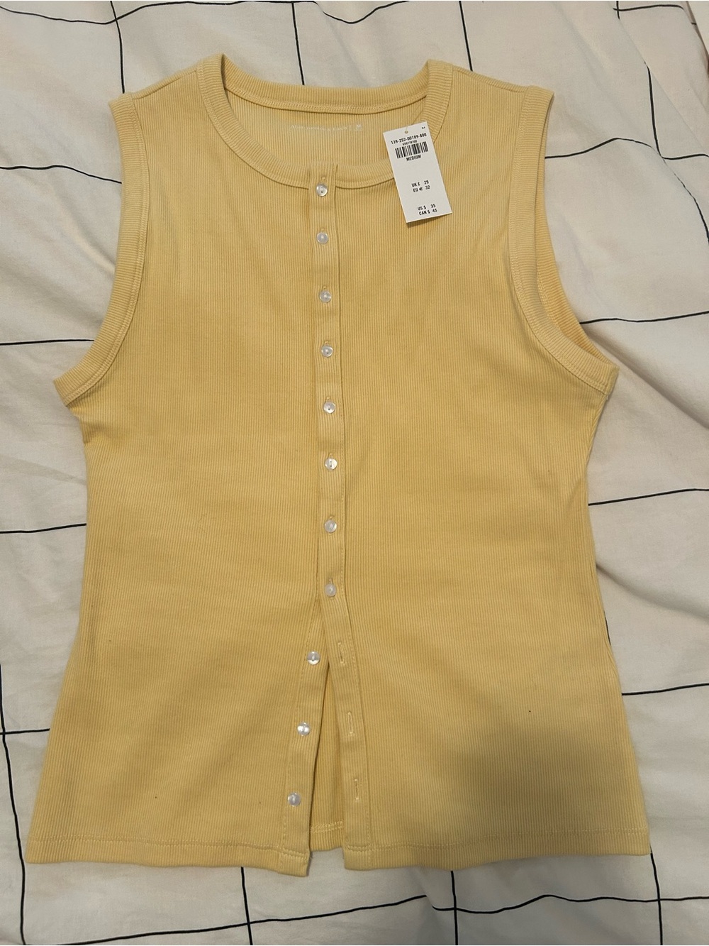 Button Front Tank Top